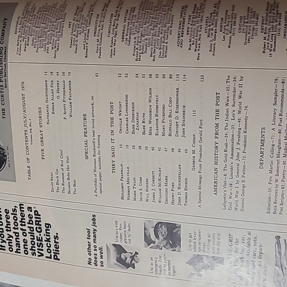 July/August 1976 Vintage The Saturday Evening Post Magazine - Picture 5 of 5